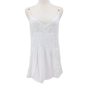 Hollister White Lace Camisole Top Cottagecore Boho Y2K Size L